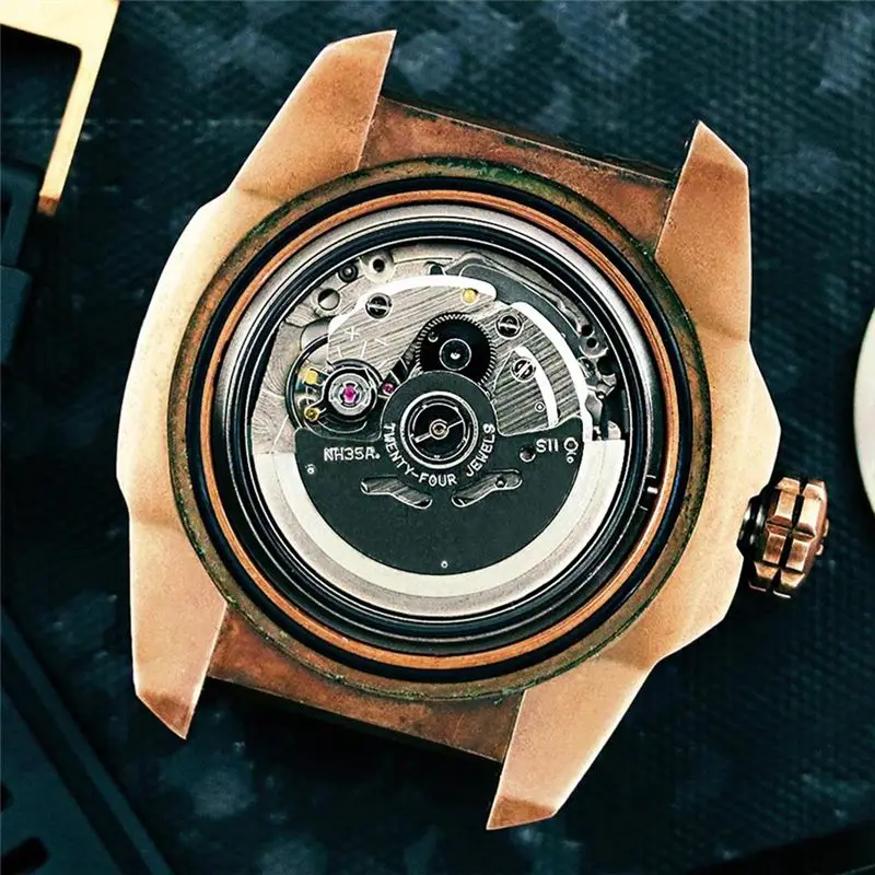 NH35/NH35A Movement+Movement Steel Stem+Week Dial+Calendar Dial Kit High Accuracy Automatic Mechanical Watch Movement