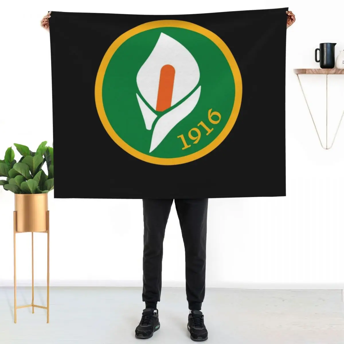 Easter Rising - 1916 - Easter Lily Throw Blanket Travel Sofa Cute Flannel Fabric blankets and throws Flannel Blankets