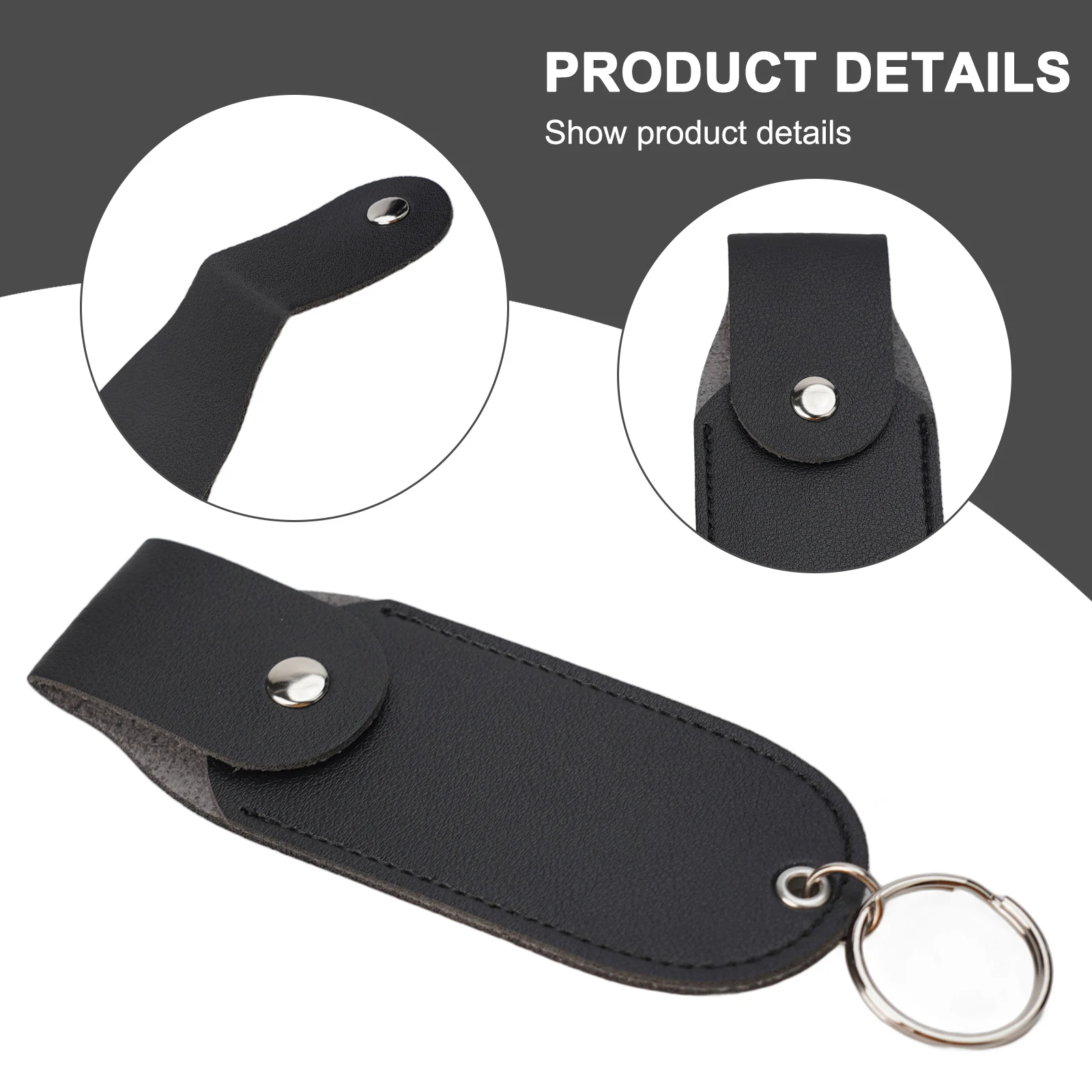 Note Package Content Pepper Spray Pouch PU Leather Flip Top Design Leather Waterproof Pepper Spray Application