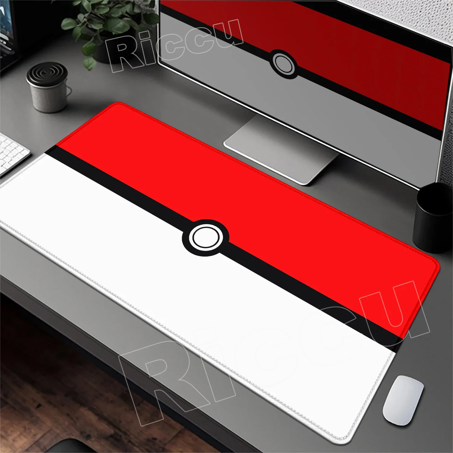 Non-slip Rubber Poké Ball Desk Mat Pokemon Mouse Pad Large Gamer Mousepad Anime Lock Edge Mausepad Pc Gaming Accessories Playmat