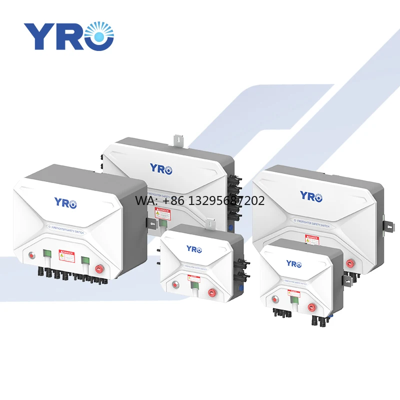 

YRSD Rapid Shutdown Device Solar Panel Waterproof Firefighter Safety Switch 1500VDC 40A IP66 Rapid Shutdown 1-10 String