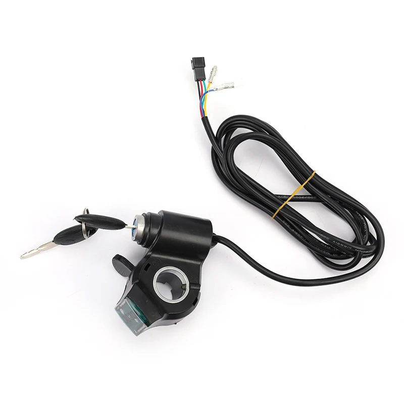 1pc 12V/24V/36V/48V/60V/72V Throttle Ebike With Battery Power Display Thumb Grips