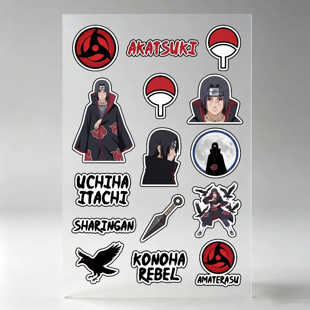 Uchiha Itachi Anime Character Stickers Auto Body Bumper Windows Motorcycle Laptop Walls Vinyl Decal Car Tuning Accessories