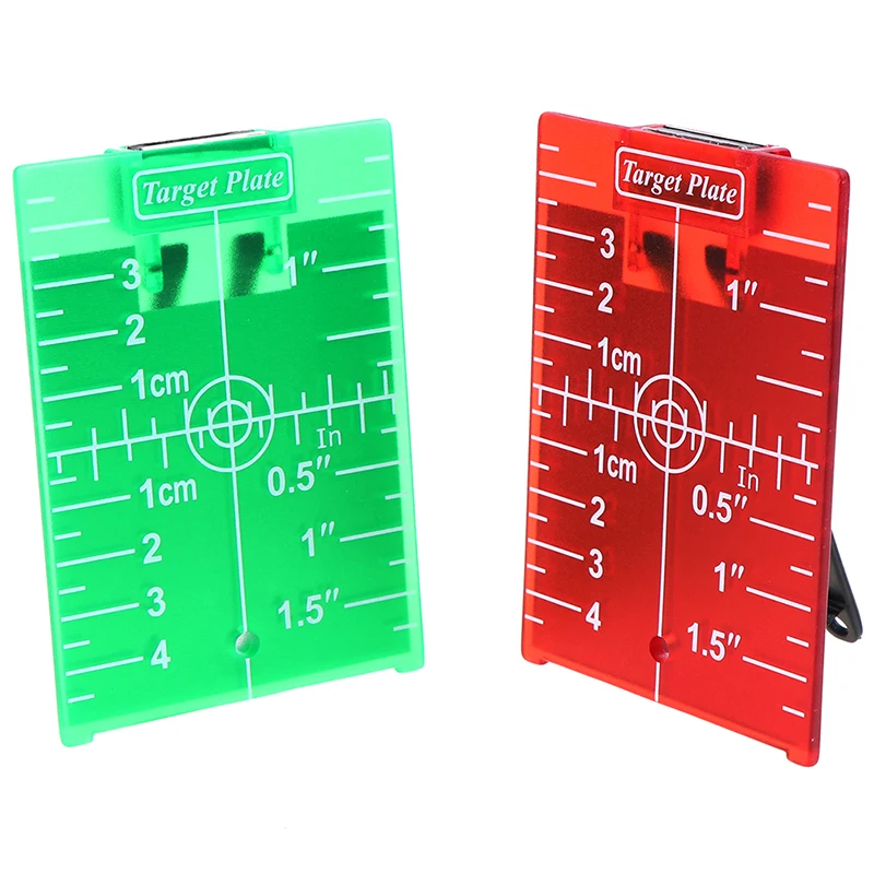 1PCS 11.5cmx7.4cm inch/cm Laser Target Card Plate For Green/Red Laser Level