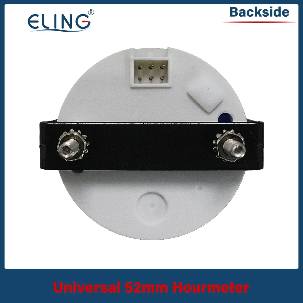 ELING العالمي 52 مللي متر مقاوم للماء ساعة رقمية متر مقياس LCD محرك عرض لقارب دراجة نارية 9-32 فولت
