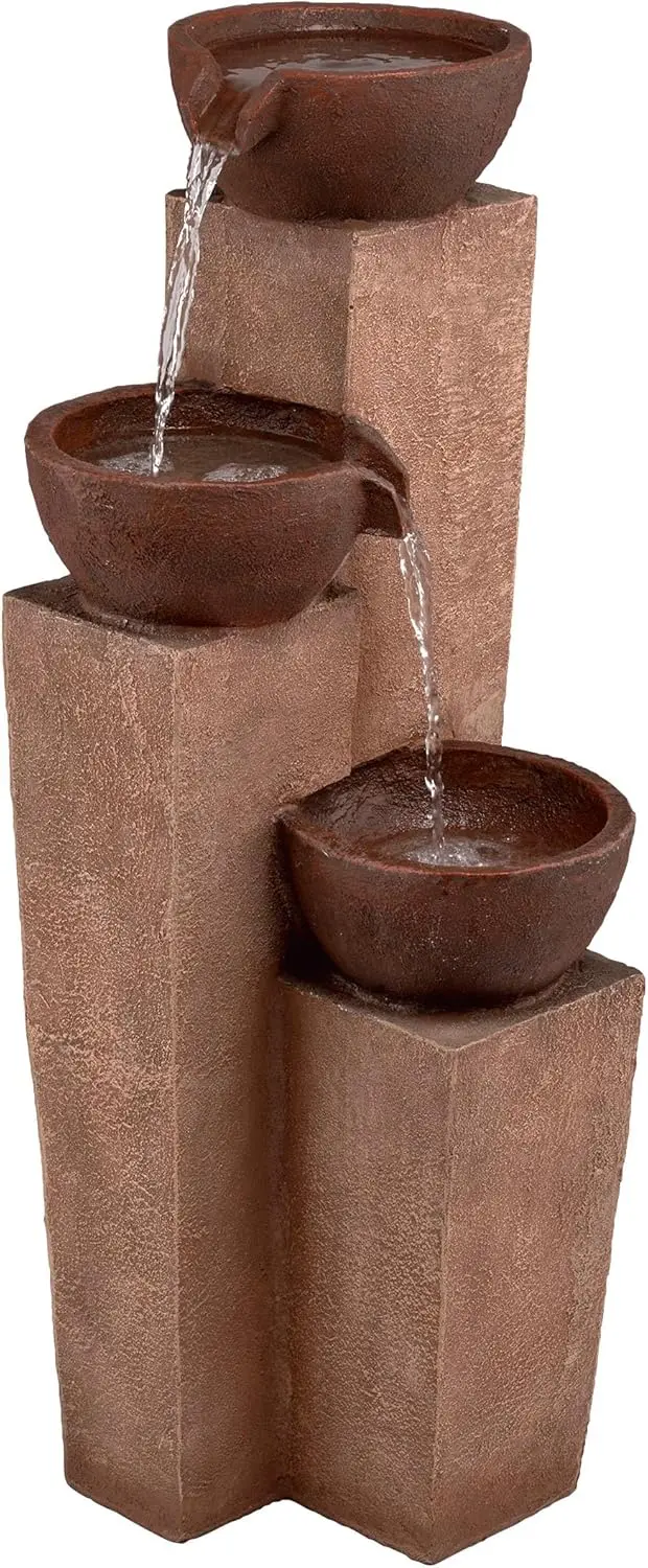 Pots Water Fountain, Rustic Fountain for Garden, 35