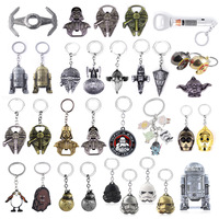 Hot Star robot Keychain Millennium Falcon Spaceship Metal Bottle Opener Pendant Darth Vader Keyring for Men Bag Car Jewelry Gift