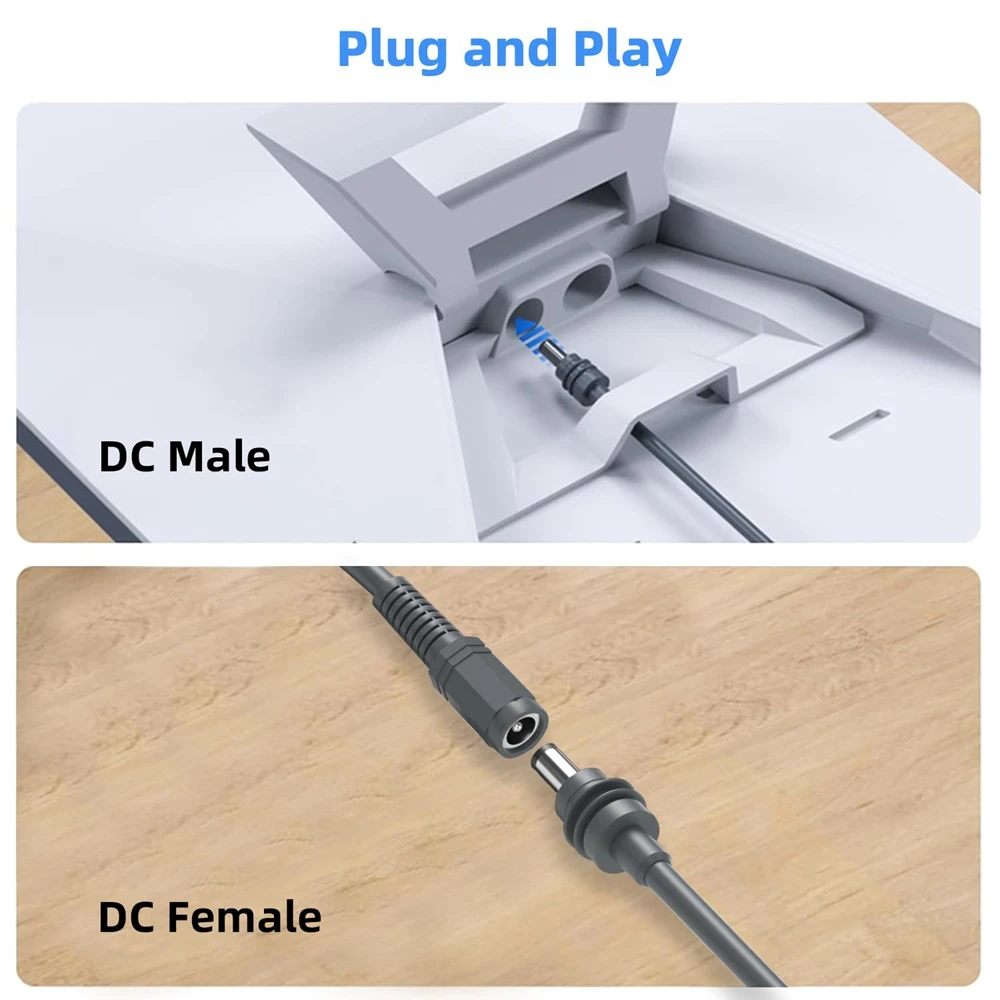 for Starlink Mini DC Male to Female Power Cable PVC High-Quality Wire with Waterproof Design Plug Extension Cord 3/5/10M