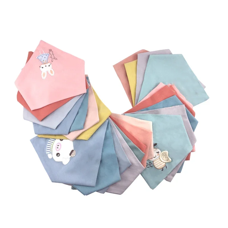 5 Pcs Baby Bib Soft Cotton Baby Bibs Cute Triangle Scarf Newborn Infant