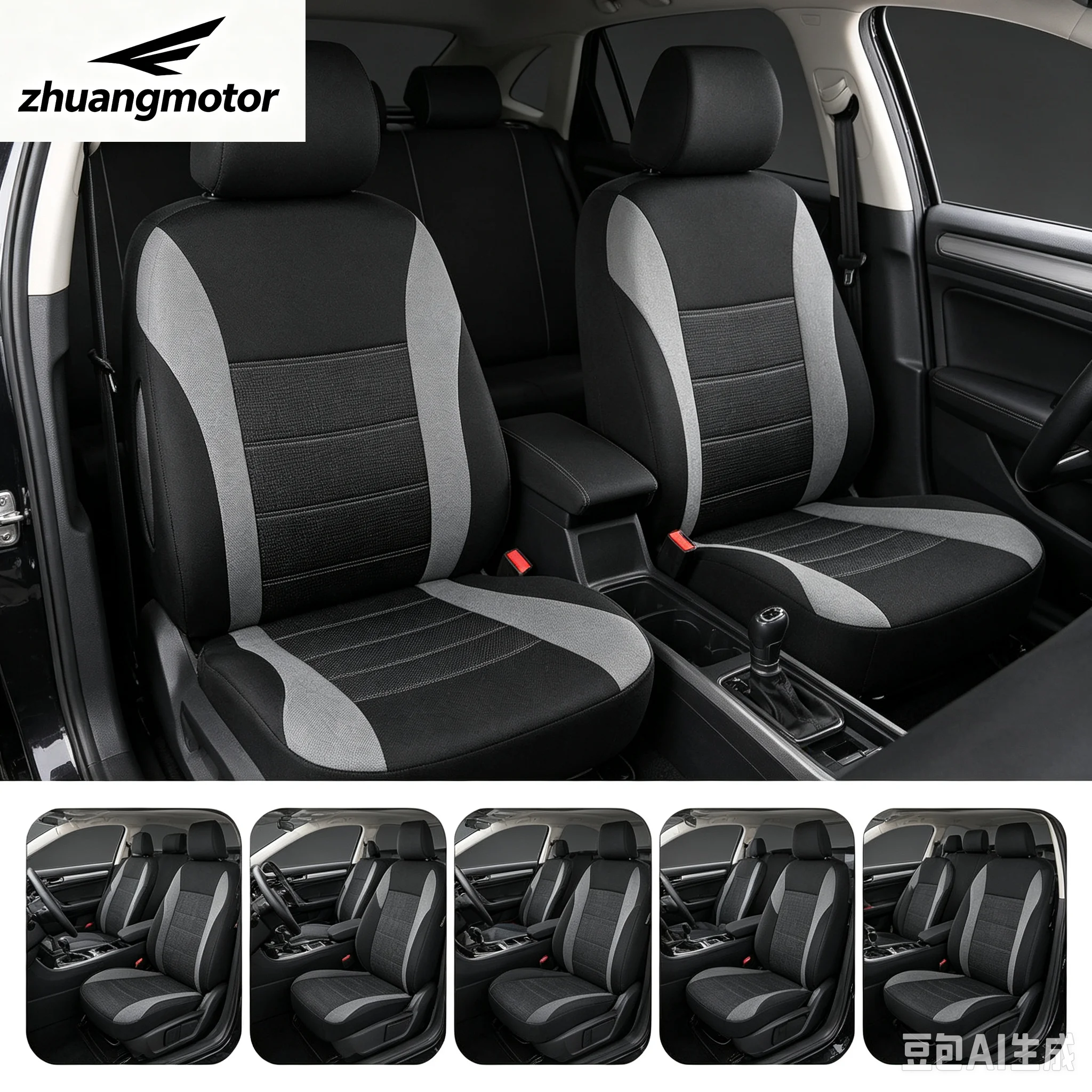 Universal 7 Colors 5 7 8 Seats CoverAuto Car Seat Covers Ployester Cushion Full Set Front Rear For Sedans Seat Cover AT MT