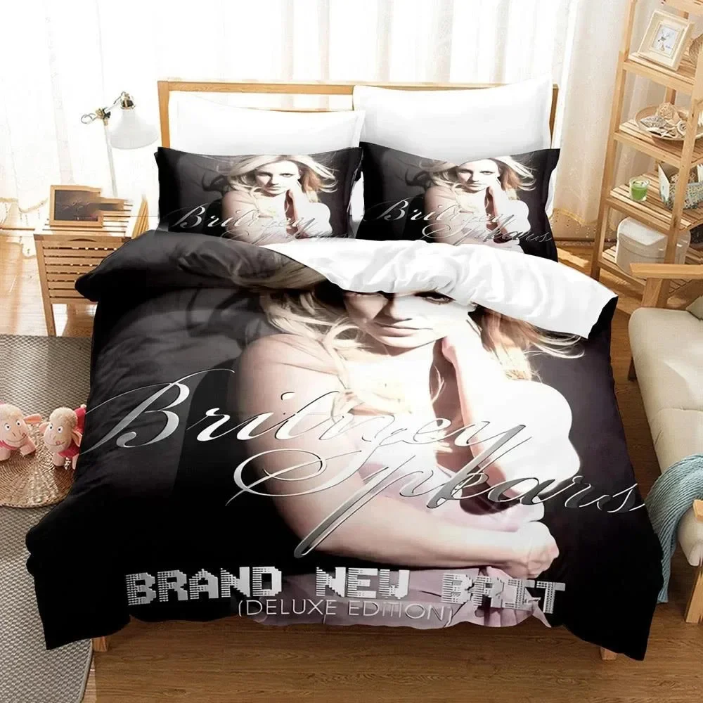 3D Printed Britney Spears Bedding Set Pillowcase Duvet Cover Double Twin Full Queen King Adult Kids Bedclothes Quilt Cover