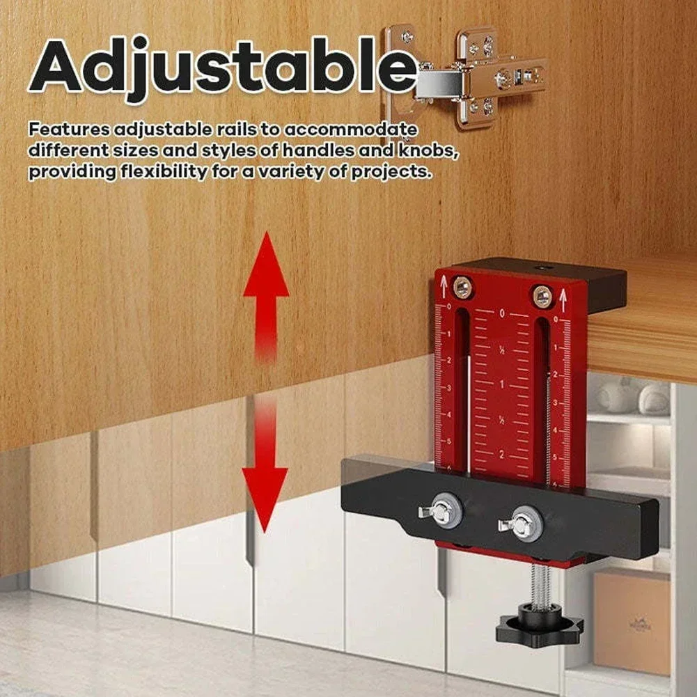 Aluminum Installation Jig Cabinet Door Mounting Jig DIY Home Improvement Easy To Use Height-adjustable Support Professional Tool