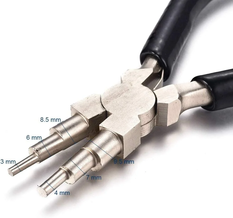 6-in-1-Biegezange, 3-10 mm Mehrstufige Drahtbiegezange mit rutschfestem Griff, Drahtbiege- und Formwerkzeug aus Kohlenstoffstahl – Detail 1