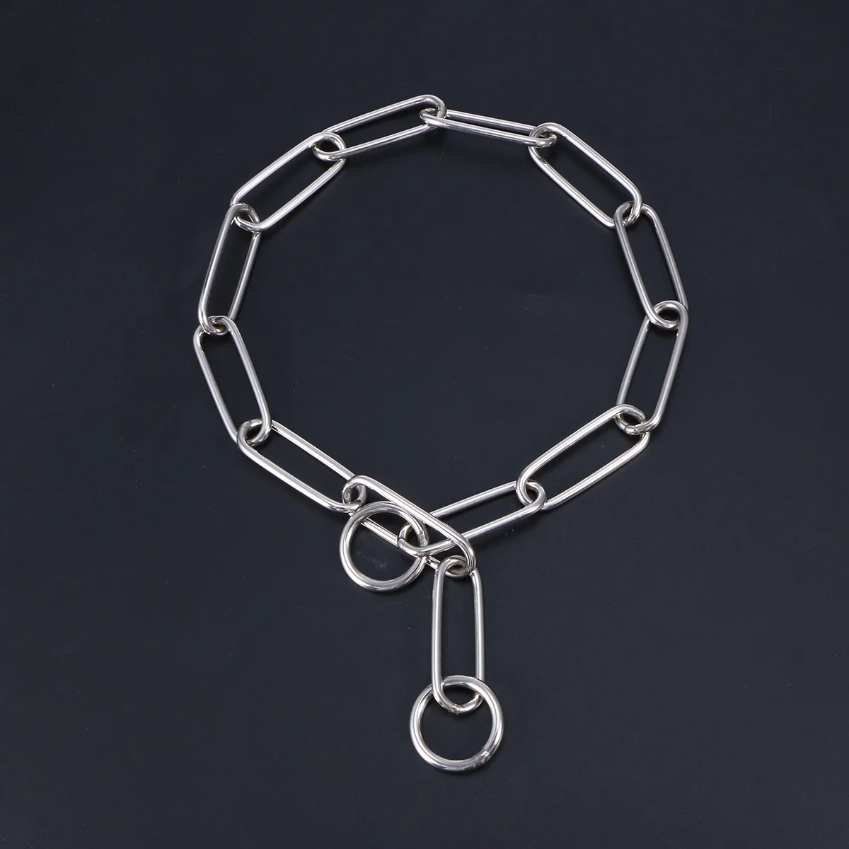 

Heavy Duty Dog Training 4.0Mm Thick Chain 65Cm Durable Metal Slip For Large Dogs Pet Discipline Tool Dog