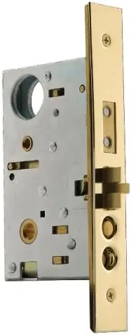 6021.003.L Left Handed Handleset and Knob Entrance Mortise Lock with 2-3/4-Inch Backset and Emergency Egress