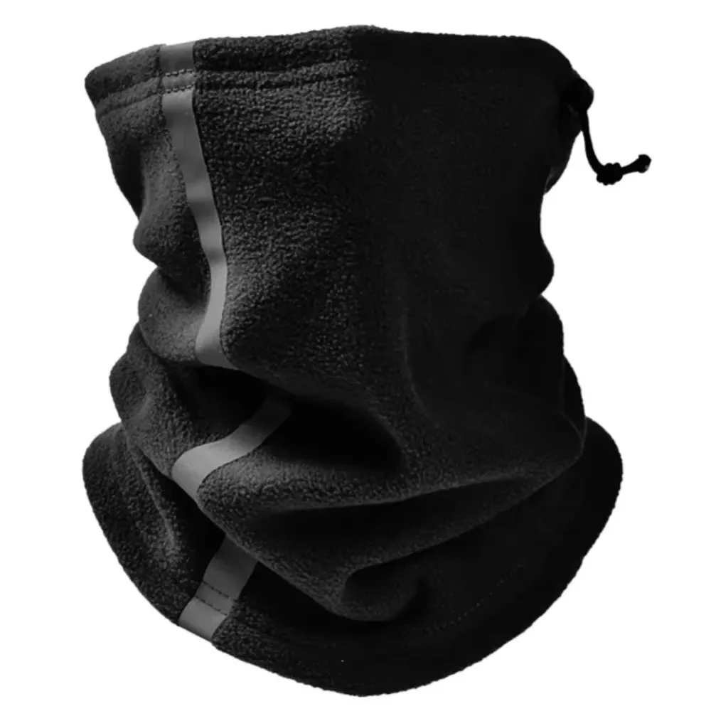 Winter Cycling Motorcycle Bandana Thermal Fleece Warm Buff Neck Scarf Face Cover Reflective Neck Tube Facemask Multi-Functional