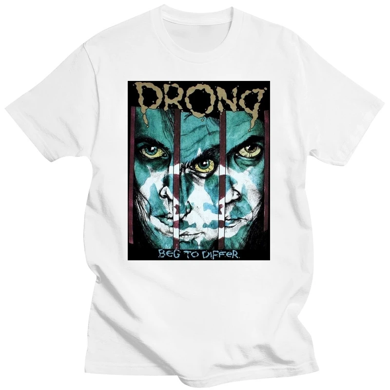 PRONG BEG TO DIFFER FEAR FACTORY NIN HELMET PRO-PAIN NEW RARE BLACK T-SHIRT 100% cotton tee shirt, tops wholesale tee