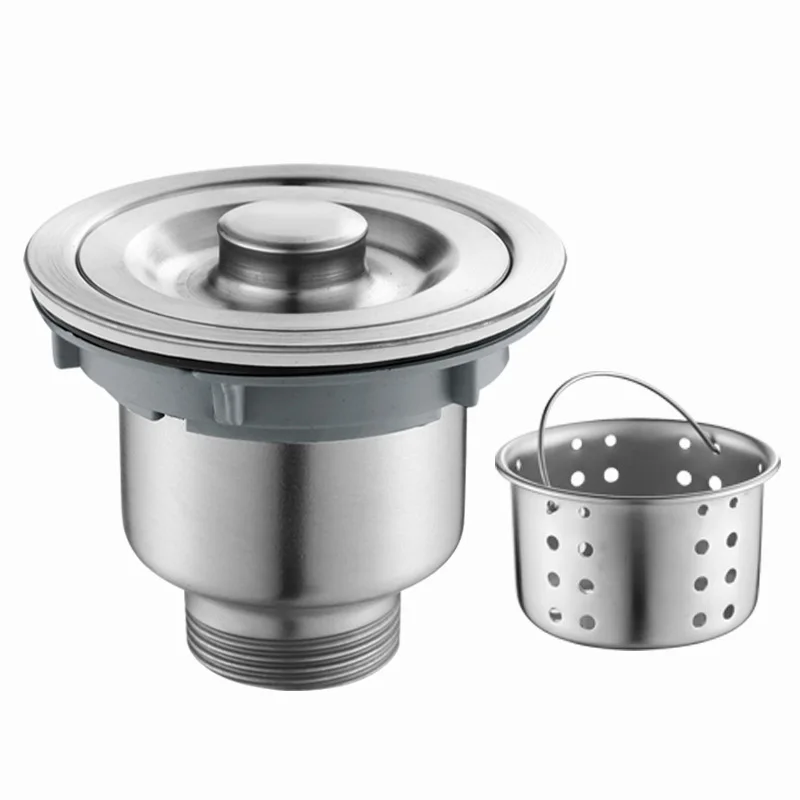 304 Stainless Steel Kitchen Sink Drain Set, Anti-odor Drain Pipe, Wash Basin Water Outlet Accessory For Kitchen Sink