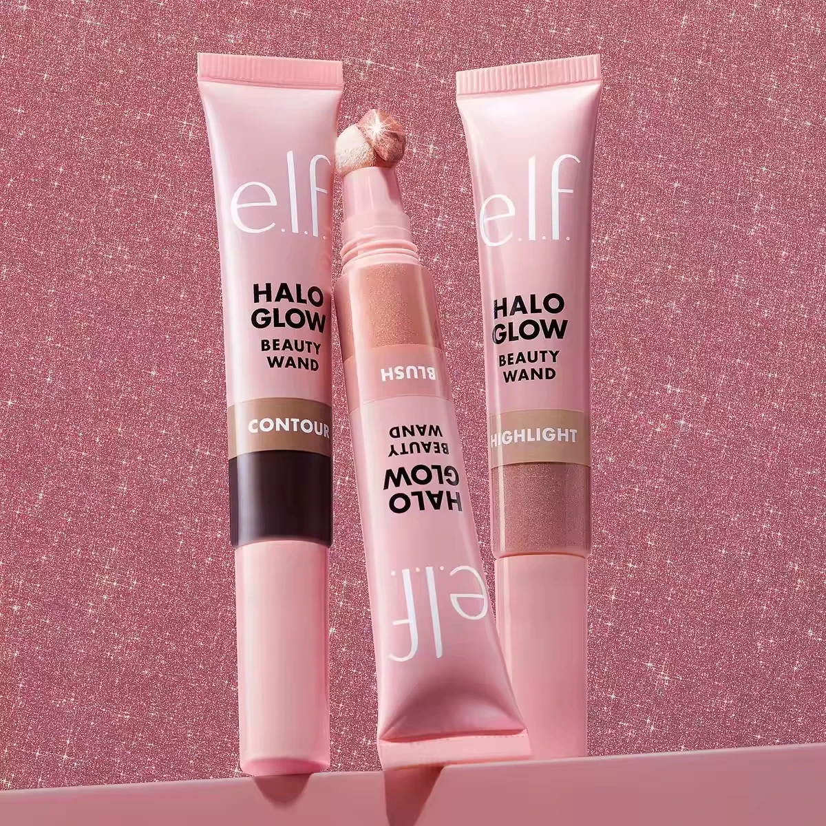 Румяна ELF Halo Glow Blush Beauty Wand Berry: сияющие, придающие здоровый румянец, с легкой смешиваемой формулой, увлажняющие, с экстрактом сквалана, в коробке