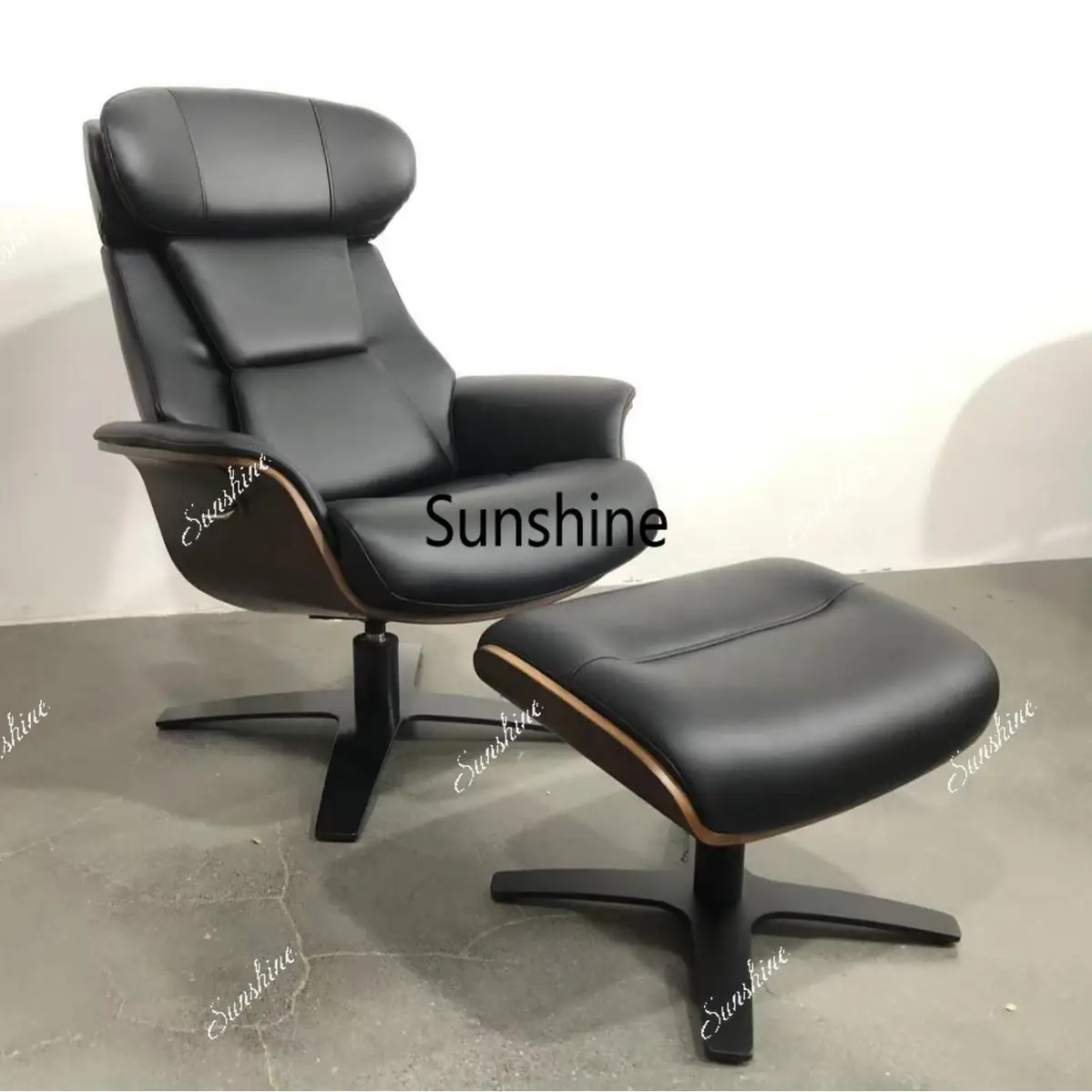 Nordic casual single sofa chair Modern living room rotatable lazy lunch chair