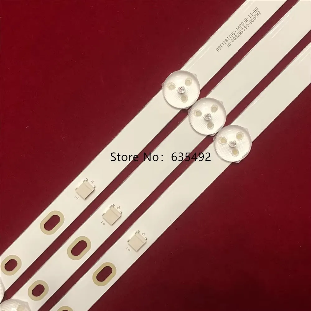 10 шт. светодиодная лента для подсветки для NES0NS 50F570T2 AKAI AKTV505 TI4910DLEDDS C50ANSMT-4K DS50M73-DS07-V01 DSBL-WG 2W2006-DS50M7301-01