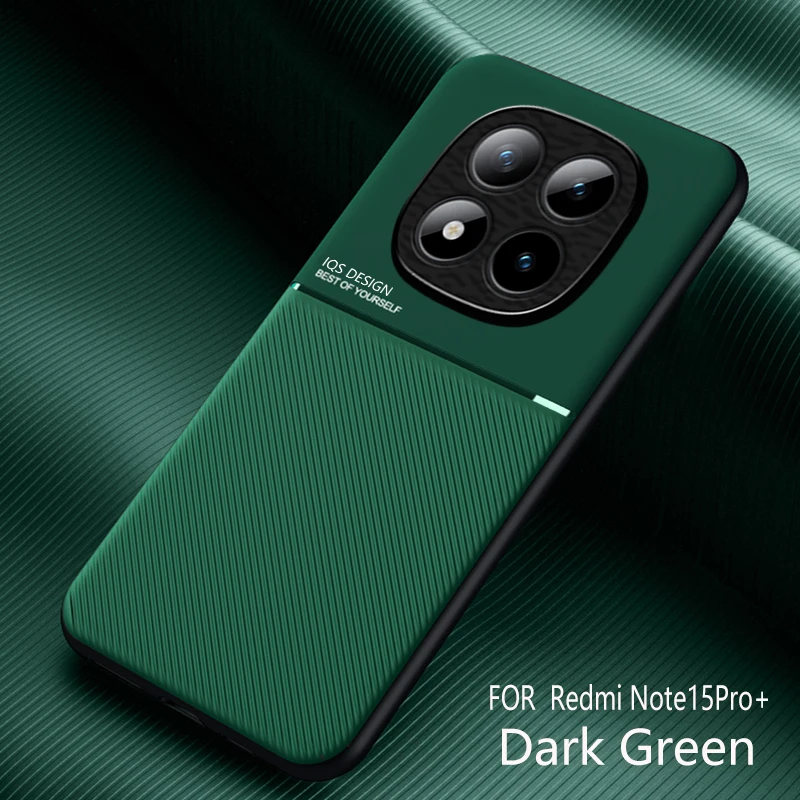 Wbudowana metalowa płyta podporowa na uchwycie samochodowym, odporna na wstrząsy twarda obudowa do Xiaomi Redmi Note 15 Pro Plus 4G 5G POCO M8