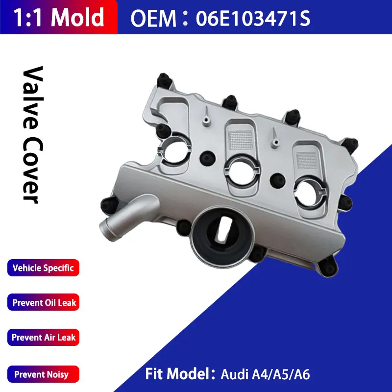 

Крышка клапана двигателя 06E 103471 S и прокладка для Audi A4/A5/A6 06E 103471 S Серебряная краска-спрей пластик