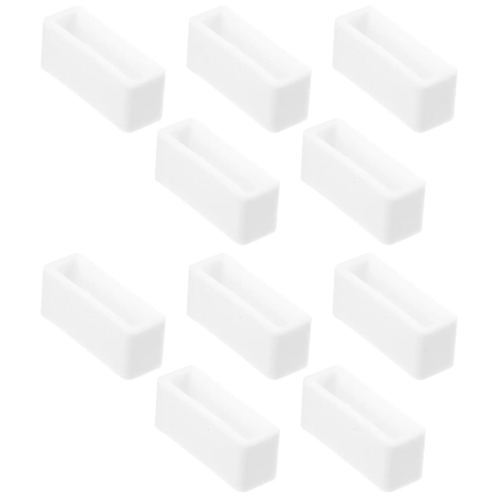 

10Pcs 22mm Premium Silicone Watch Band Strap Loops Rings Durable Wear Resistant Perfect Old Worn Replacement White