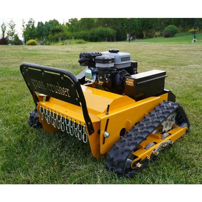 

Agricultural orchard remote control lawn mower, knife-throwing crawler model