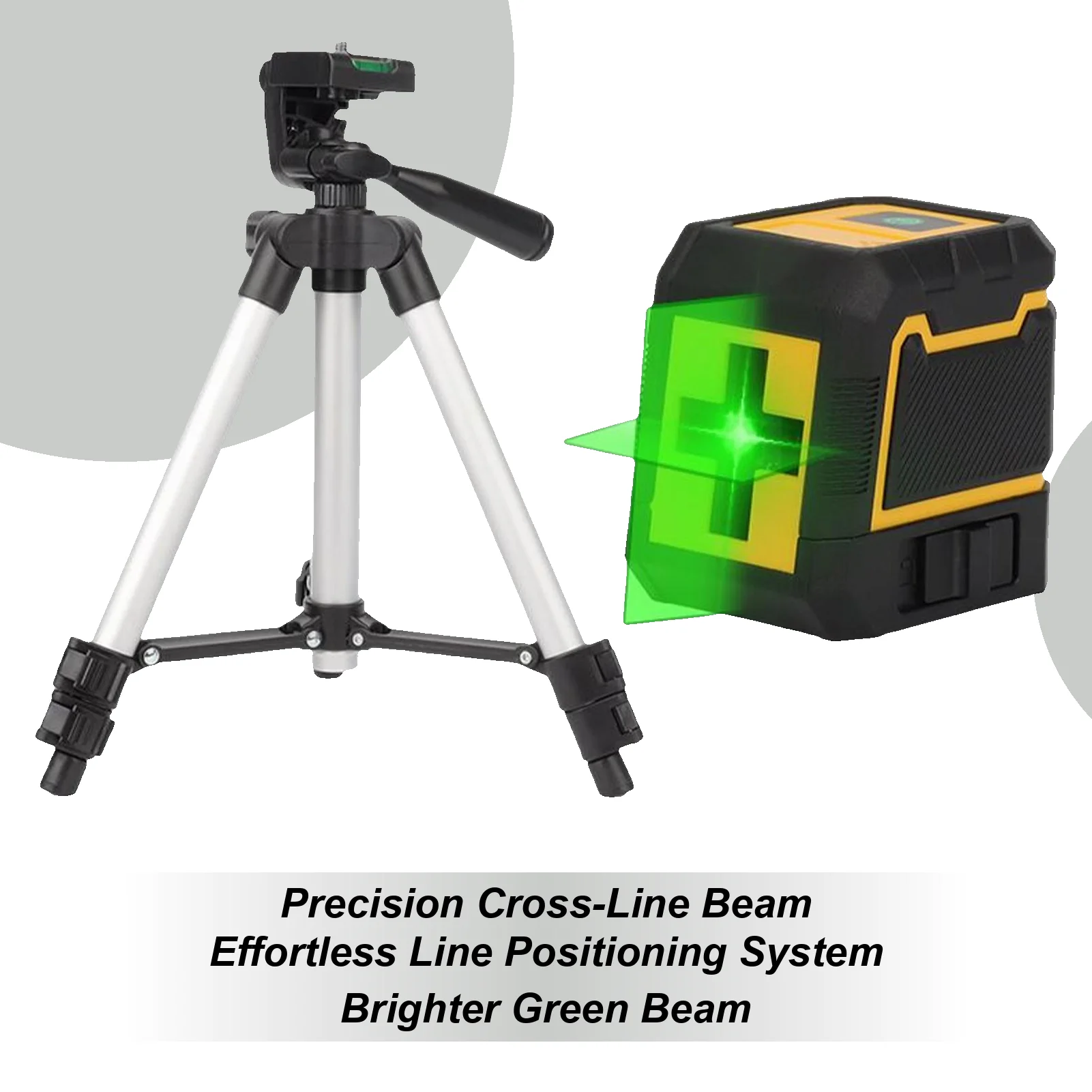 Cross Line Level With Tripod Aluminum Tripod Cross Line Level Quick Setup Kit Alignment Leveler Gadget For Installation Outdoor