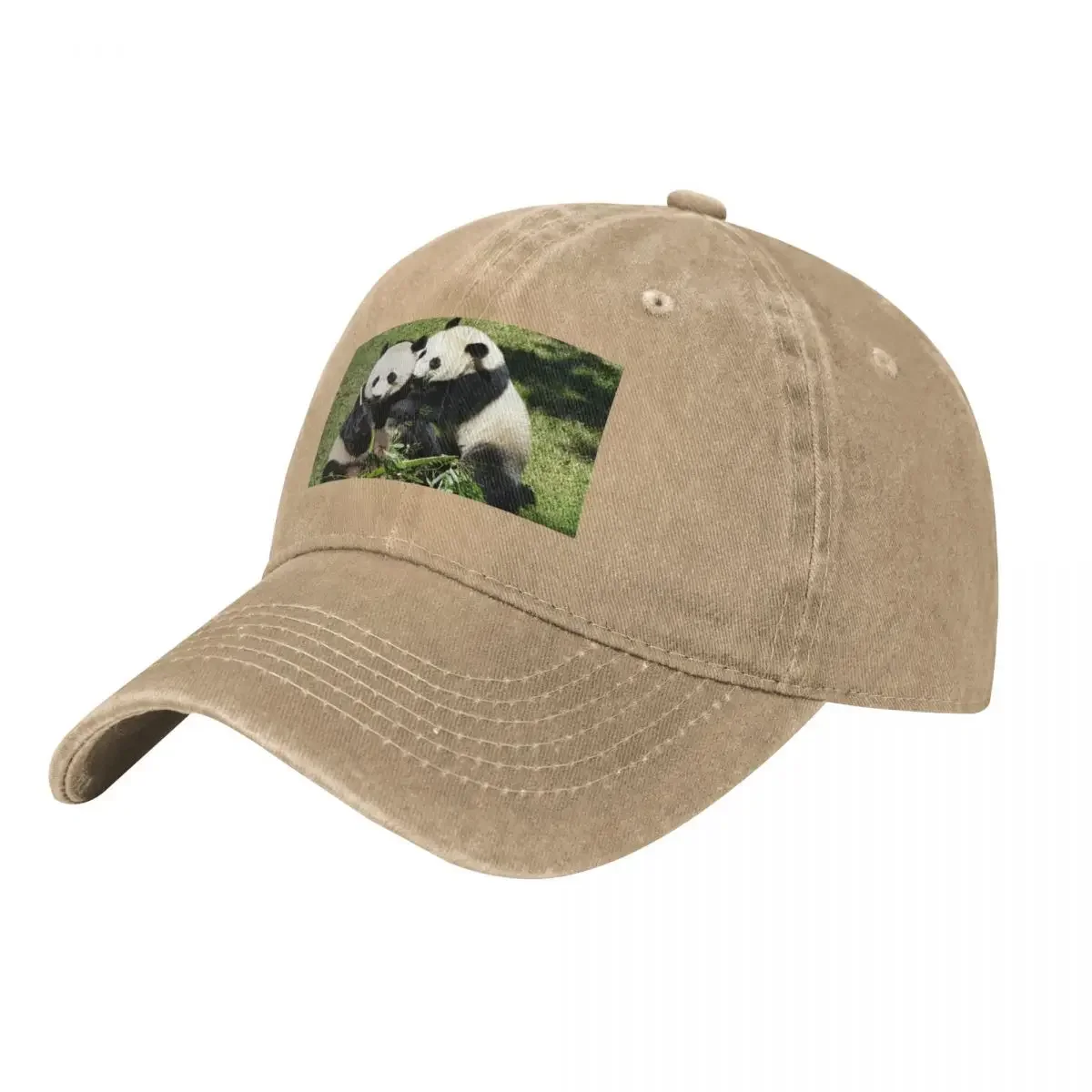 

Giant Pandas Mei Xiang and Bei Bei at the National Zoo Baseball Cap Hat Man Luxury New Hat Woman Hats Men's