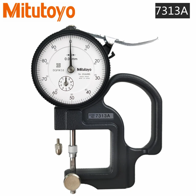 

Mitutoyo Lens Thickness/Reverse Anvil Gages,7313A,measuring range 0-10mm 0.01,Thickness Dial Indicator,made in japan