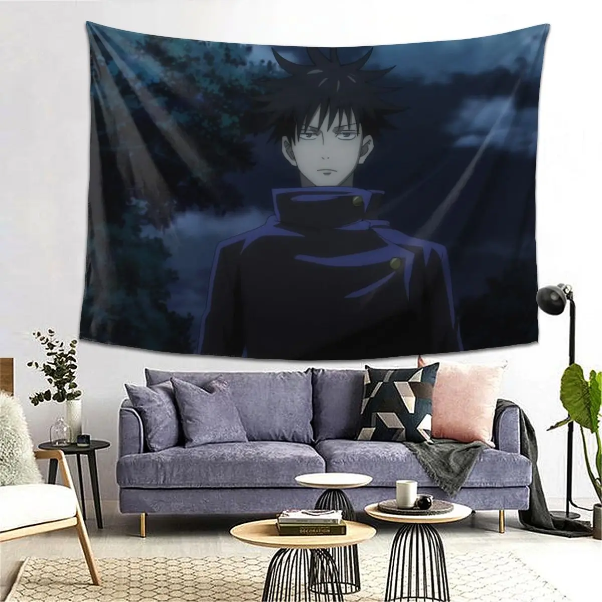 

Megumi Besto Friendo Jujutsu Kaisen Sukuna аниме гобелен искусство эстетические гобелены для спальни дома настенная ткань настенная подвеска