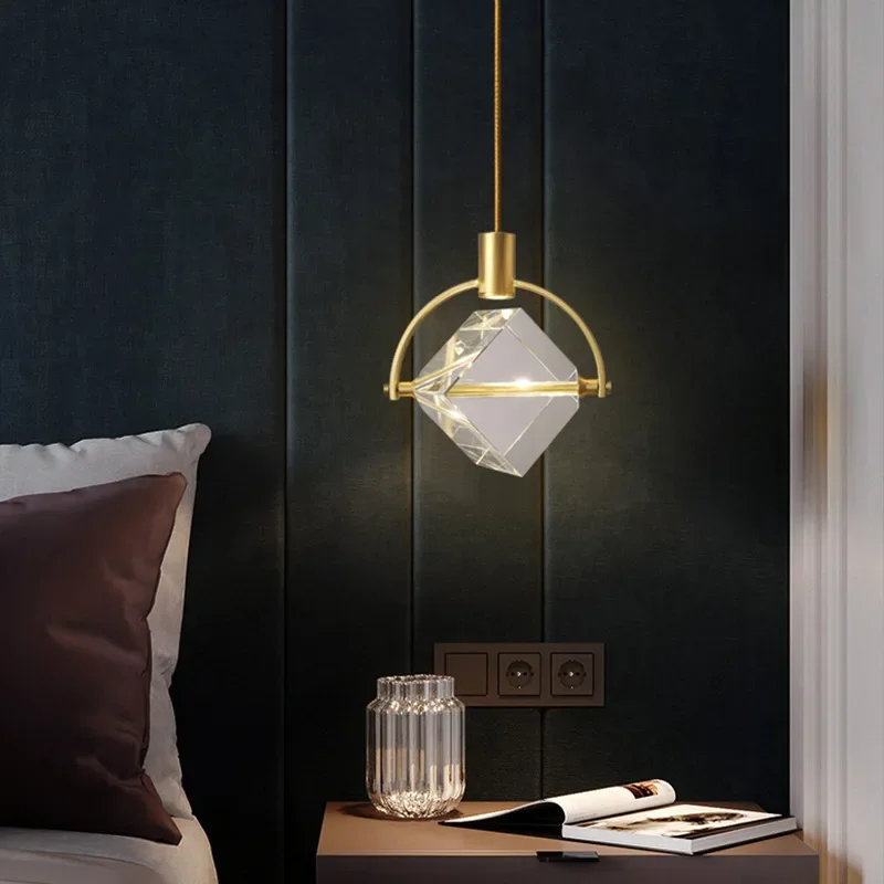 Lighting led restaurant light chandelier, modern simple Nordic table light bar bar personalized
