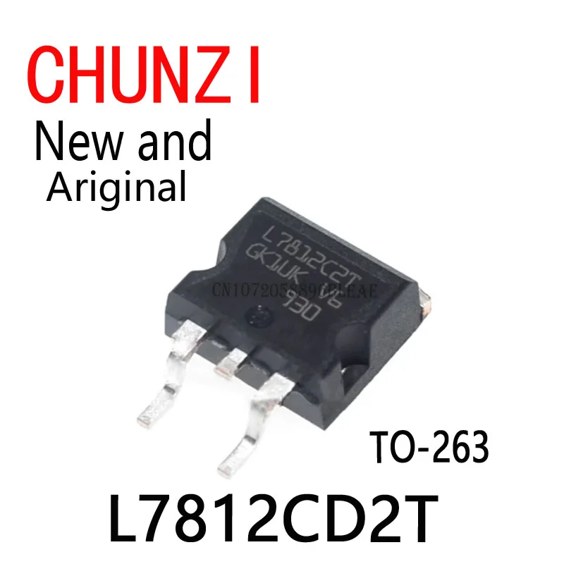 10pcs New and Original L7812 7812 L7812C2T TO-263 L7812CD2T