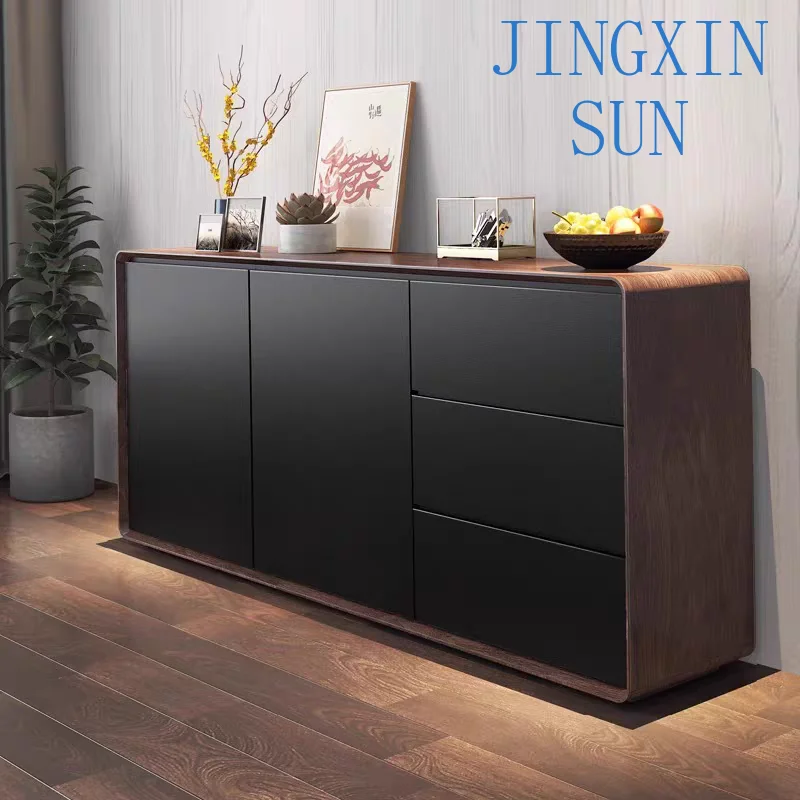 Luxury Elegant Modern Small Portable Side Board Wooden Buffet Sideboard Luxury Elegant Modern Living Room Storage Home Furniture