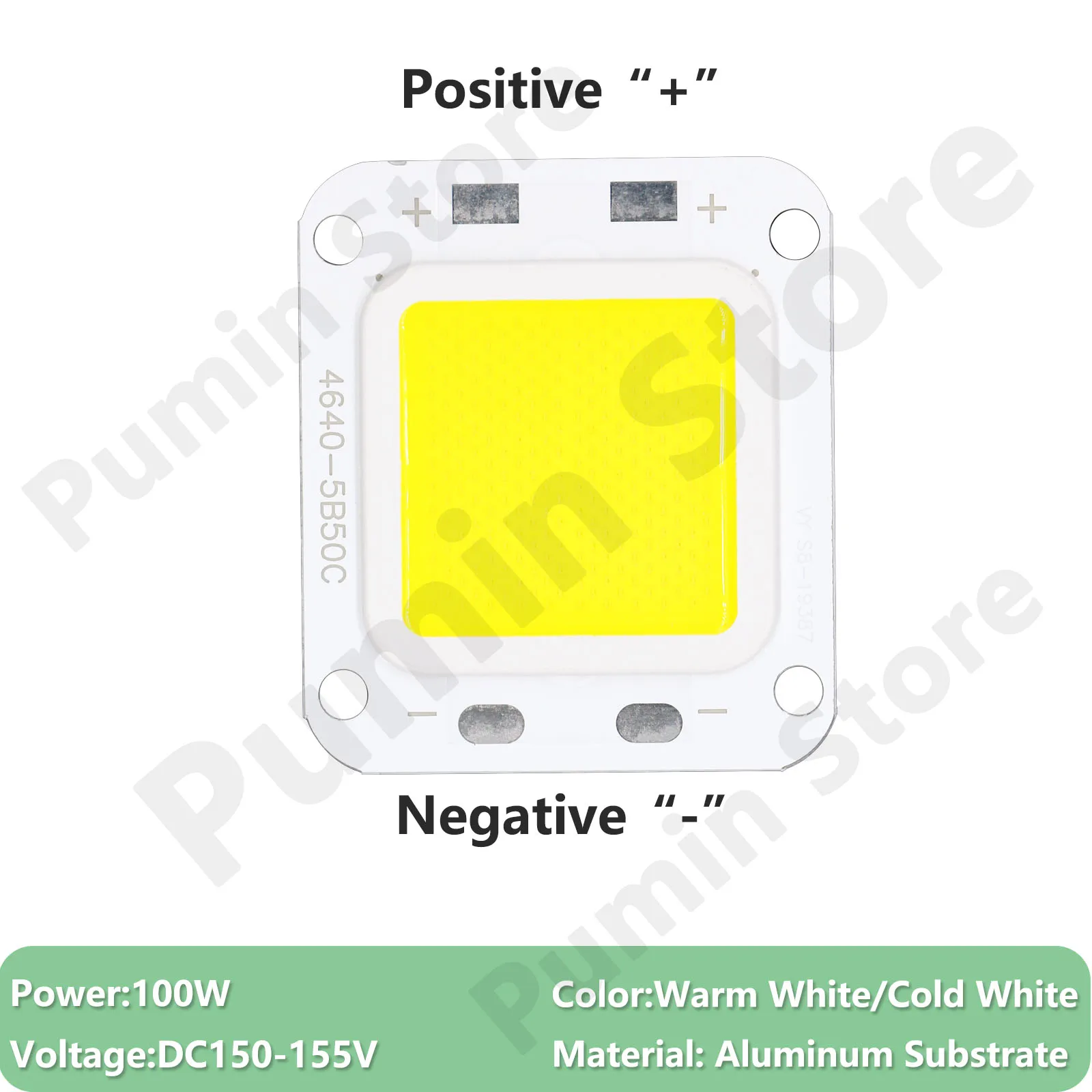 LED SMD High Voltage DC145-150V 100W 10 * 21mil For Outdoor Floodlight Headlight Chip Modification Light Source Accessories DIY