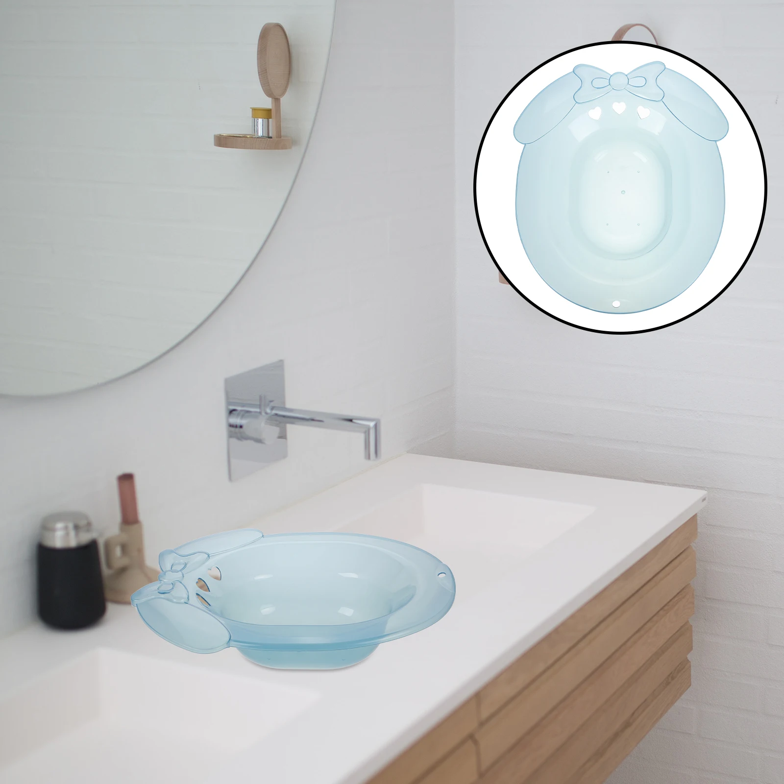 

Sitz Bath Basin Postpartum Care Hemorrhoids Relief Ergonomic Design Comfortable Basin For Pregnant Women Postoperative Use Guest