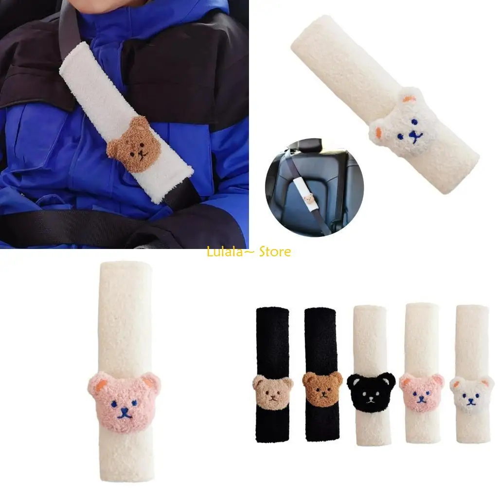 Y4QA Car Safety Belt Strap Cushion Stroller Belt Pad Shoulder Strap Pad for Baby Kids Seatbelt Protector Cover Pad