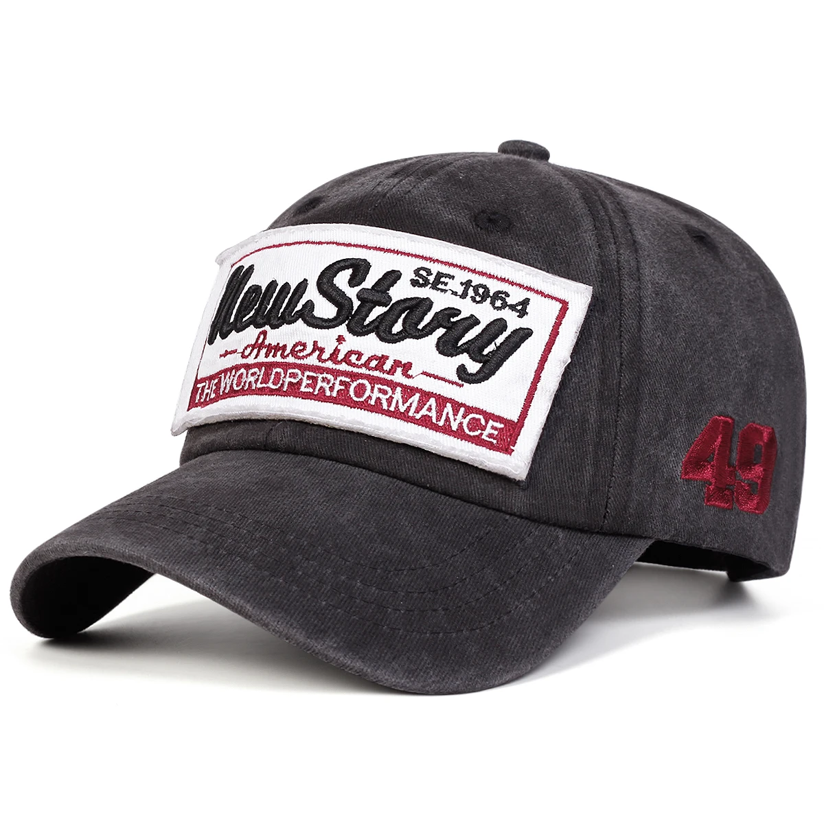 Unisex NEW STORY Letter Embroidery Wash Baseball Caps Spring Autumn Outdoor Adjustable Casual Hats Sunscreen Hat Sports Cap