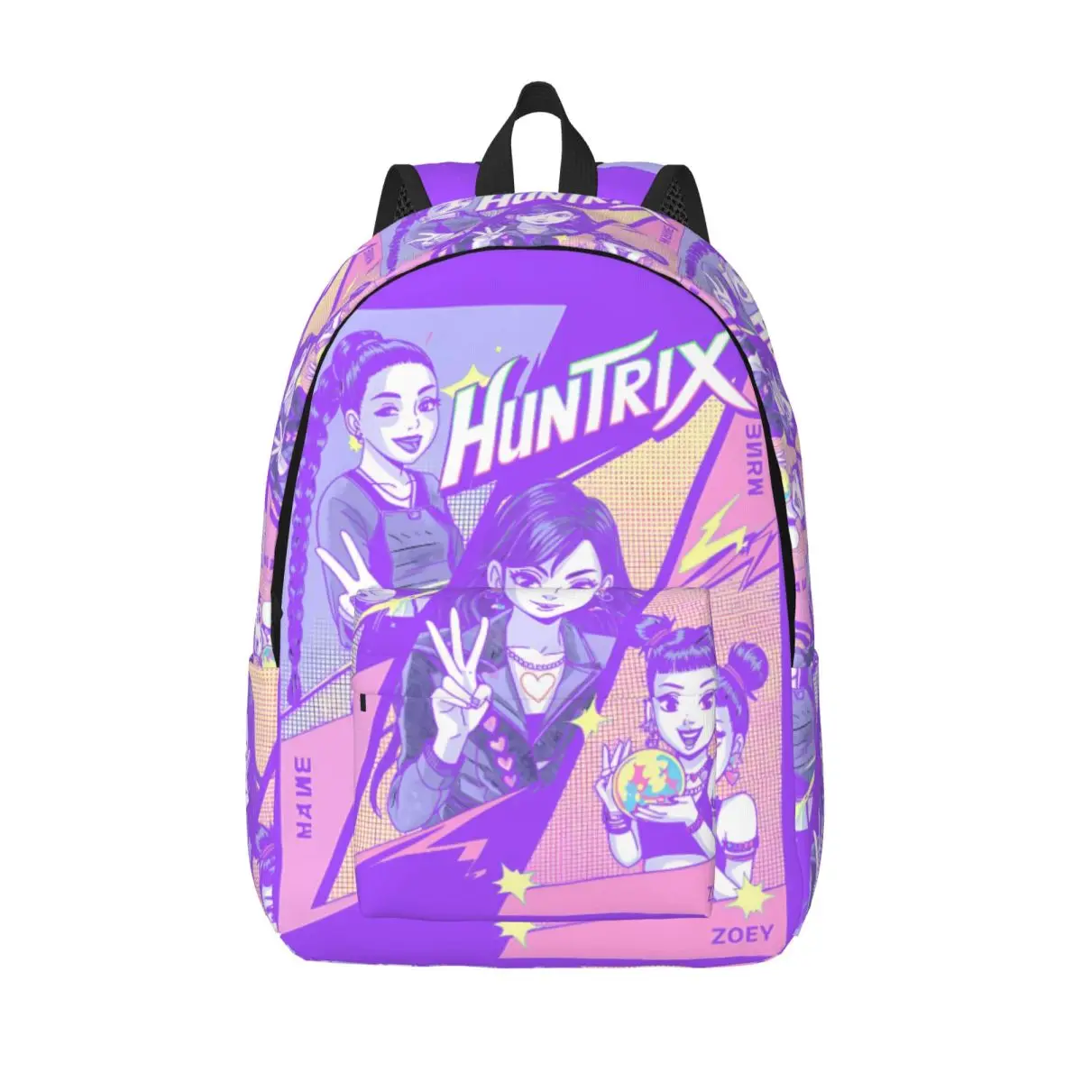 

KPop Demon Hunters Huntrix Shirt Rumi Mira Zoey Billboard Charts Backpack Women Teenage High School Daypack Laptop Shoulder Bag