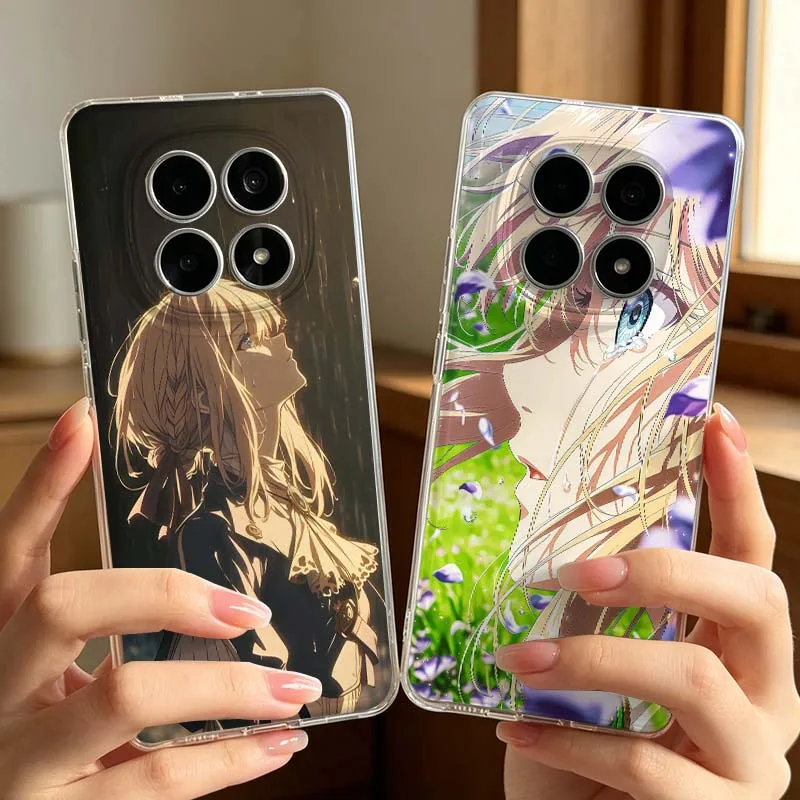 Violet Evergarden Hülle für Xiaomi POCO F4 F5 X3 X5 X6 X7 Redmi Note 14 15 9C 10 10C 12C 13 14C 15 15C Pro Plus Handyhülle