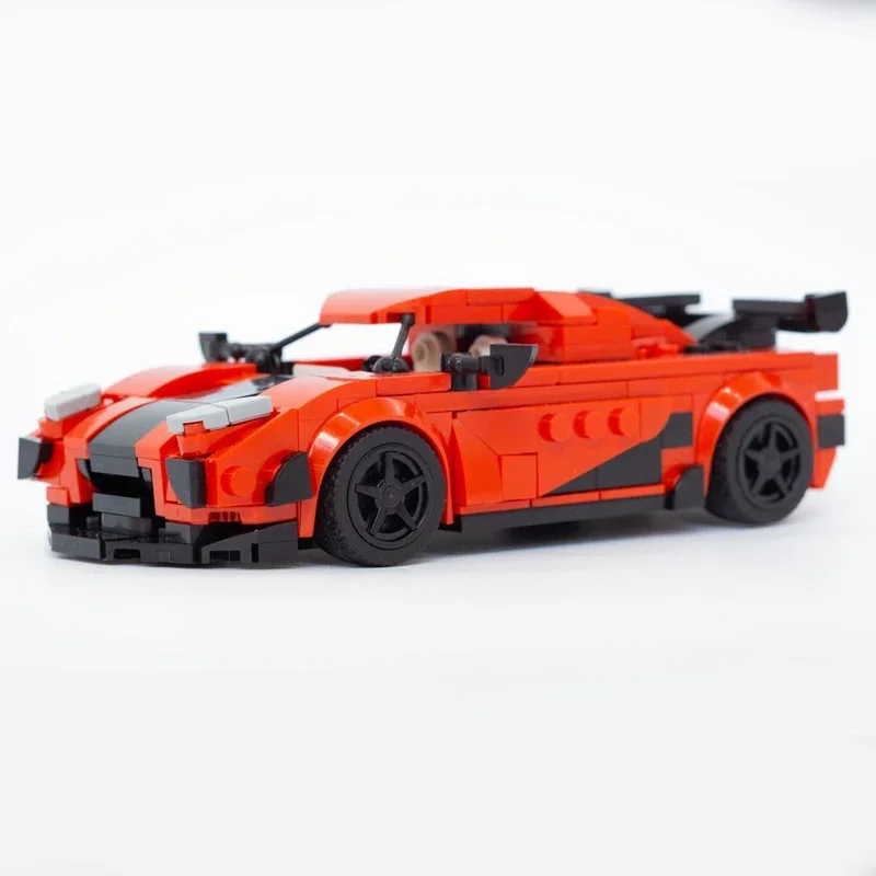 City Car Model MOC Building Bricks Speed Hypercar Top Tier Sports Car Modular Technology Gift Holiday Suit Assemble Toys Suit
