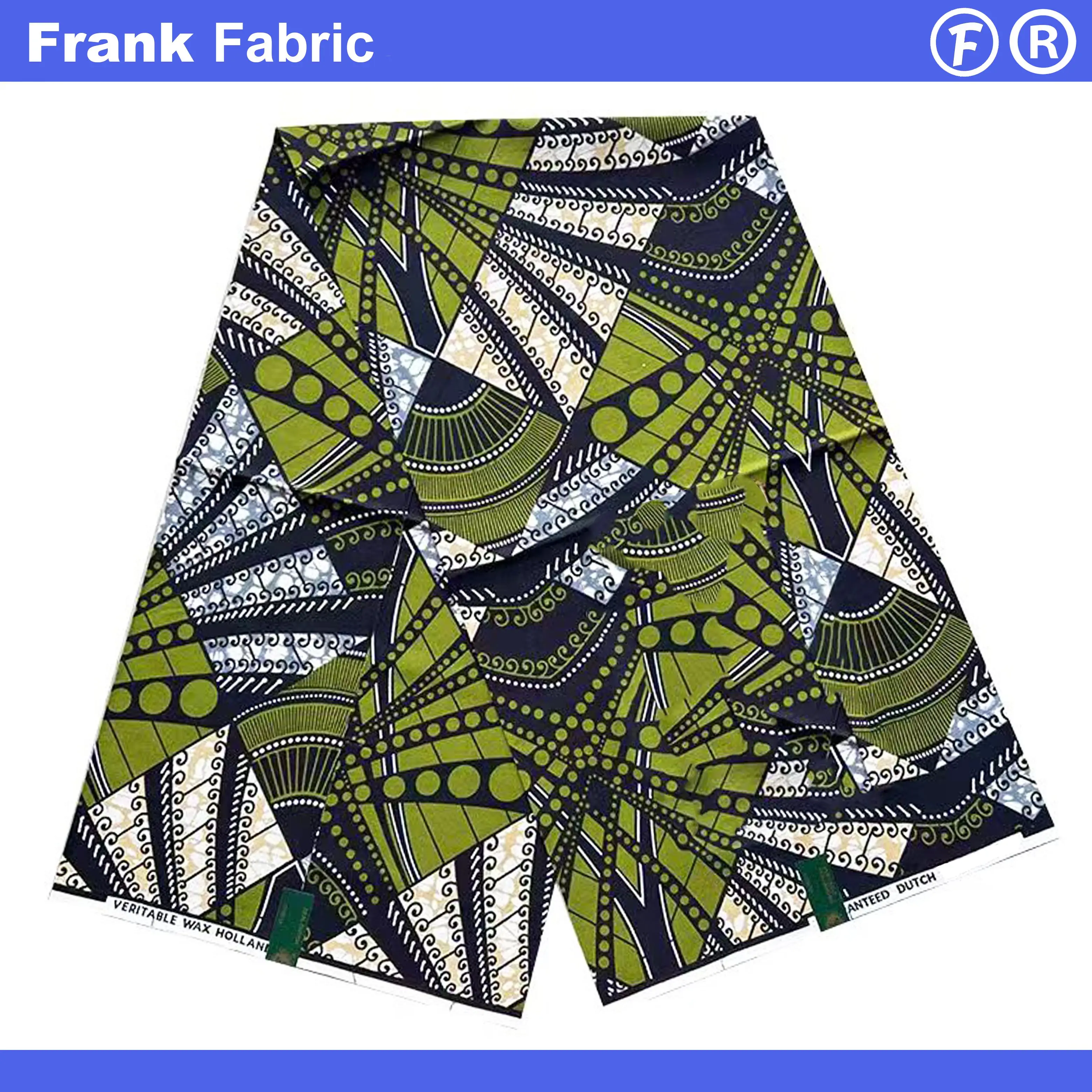 

Настоящая мягкая ткань Hollandais Ankara с восковым принтом, 6 ярдов, африканская супер ткань, 100 хлопок, предварительно стираная для шитья платьев FF250808.008