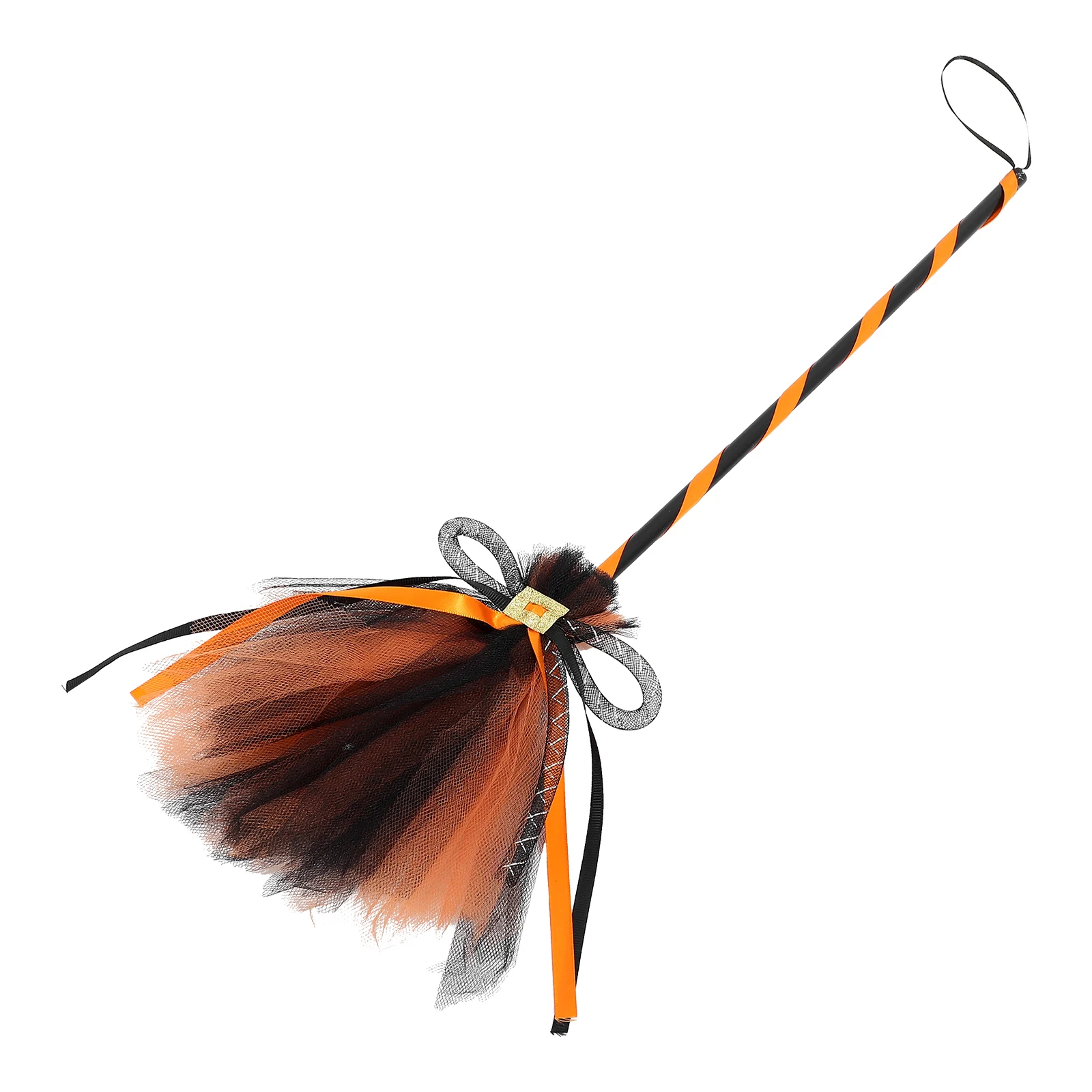 

Witch Broom Halloween Costume Accessory Lightweight Comfort Grip Decoration Prop for Kids Party Wizard Flight Ornament
