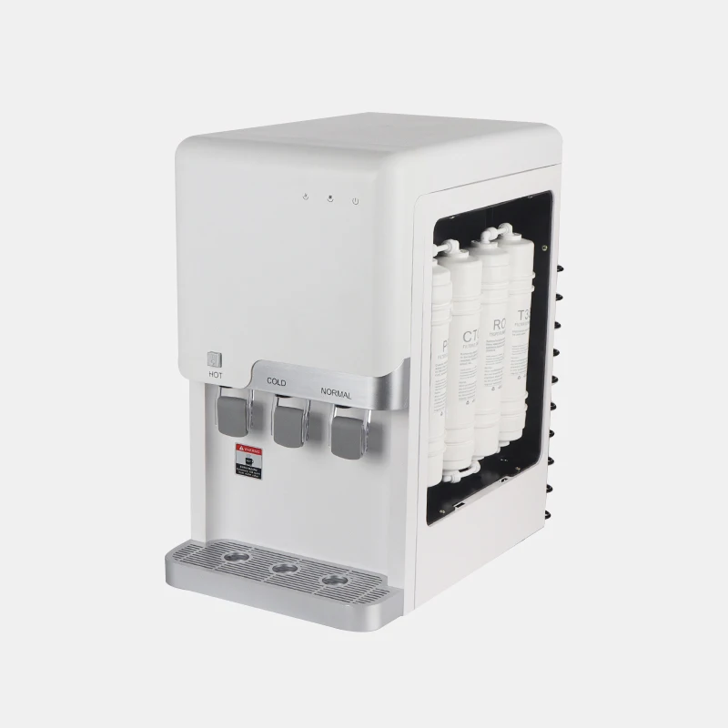 

Home Office Kitchen Desktop Water Cooler Hot Cold And Normal Children Safety Lock RO Water Purifier Dispenser
