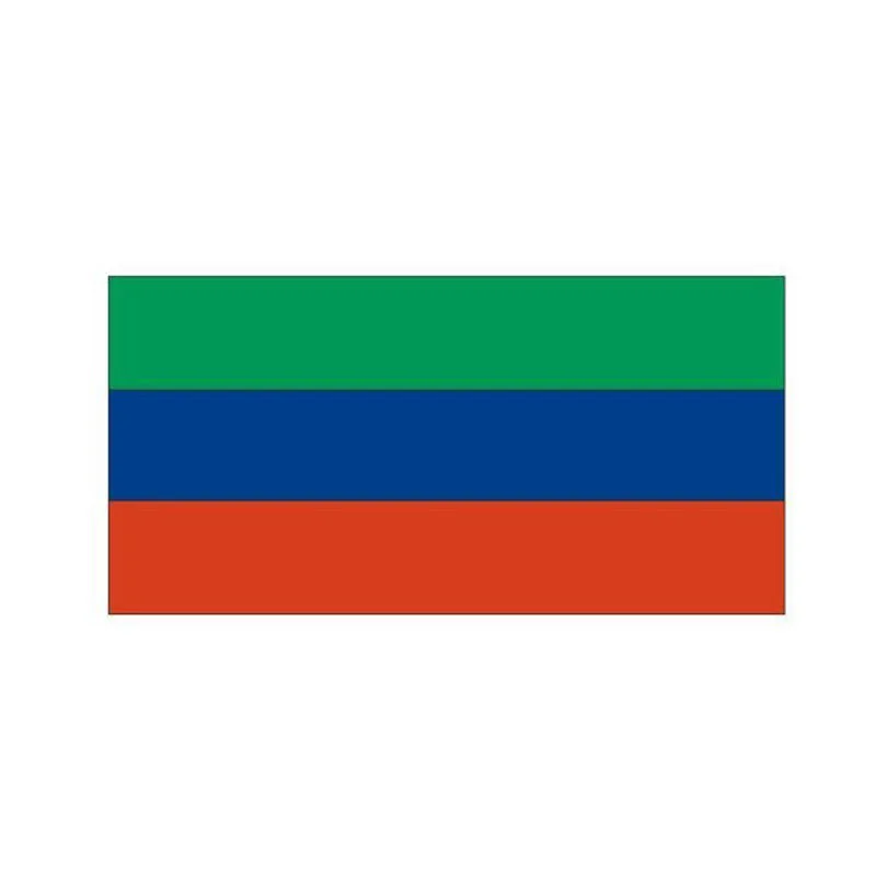 F385# Car Sticker Dagestan Flag Waterproof Vinyl Decal Car Accessories Pegatinas Para Coche DIY Car Styling