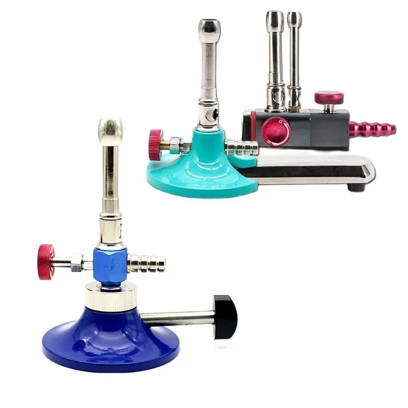 Dental Propane Gas Light Rotatable Micro Bunsen Burner Single Double Tube Tiltable Heating Lamp Lab Equipment 3 Types