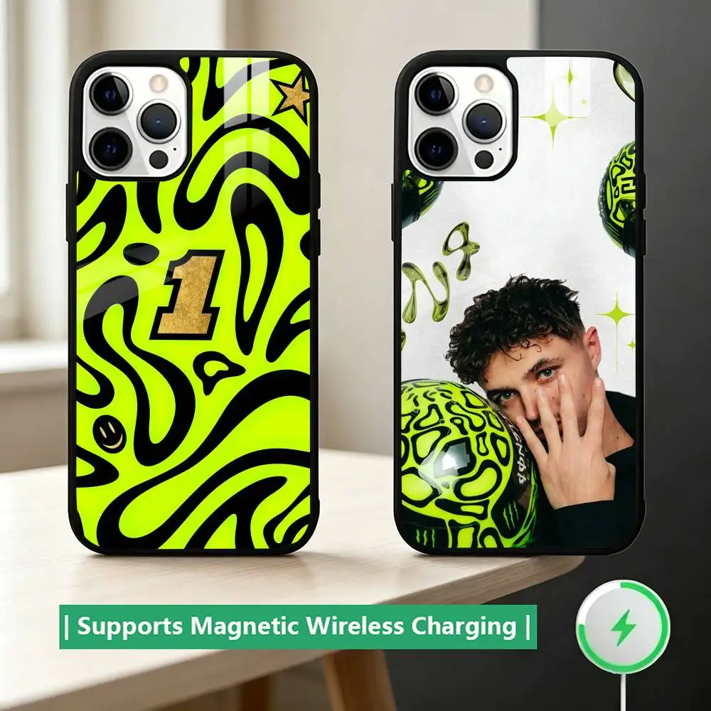 

Lando N-Norris Sprots Phone Case For iPhone17,16,15,14,13,12,11 Plus,Pro Compatible with magnetic wireless charging