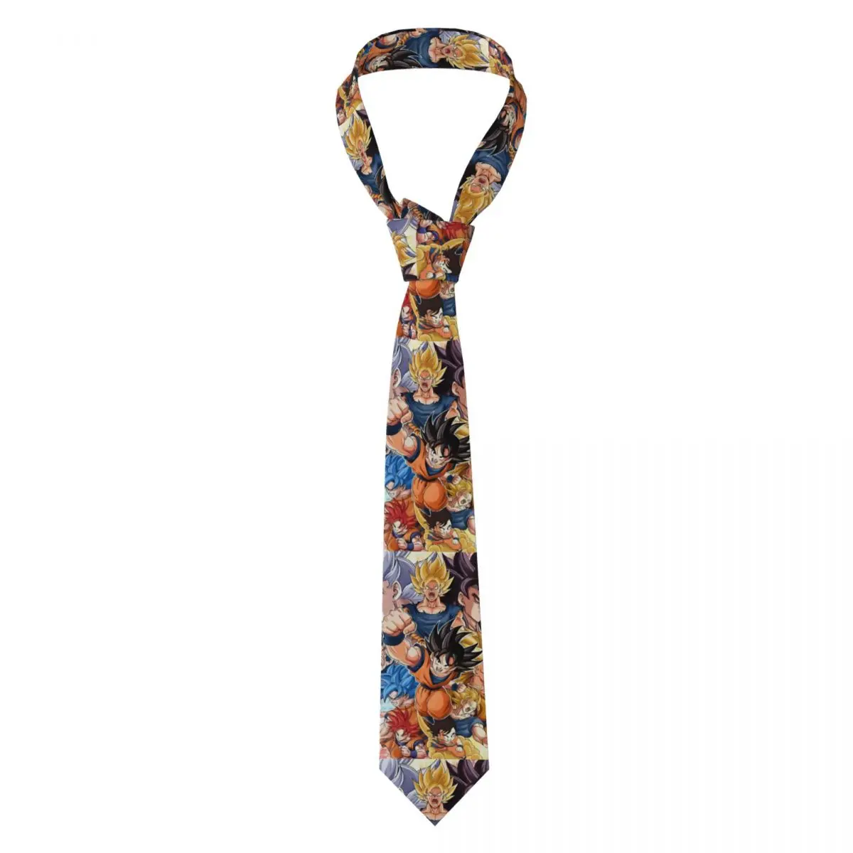 

Custom Ultra Instinct Goku Cartoons Tie Men's Formal Silk Neckties for Wedding